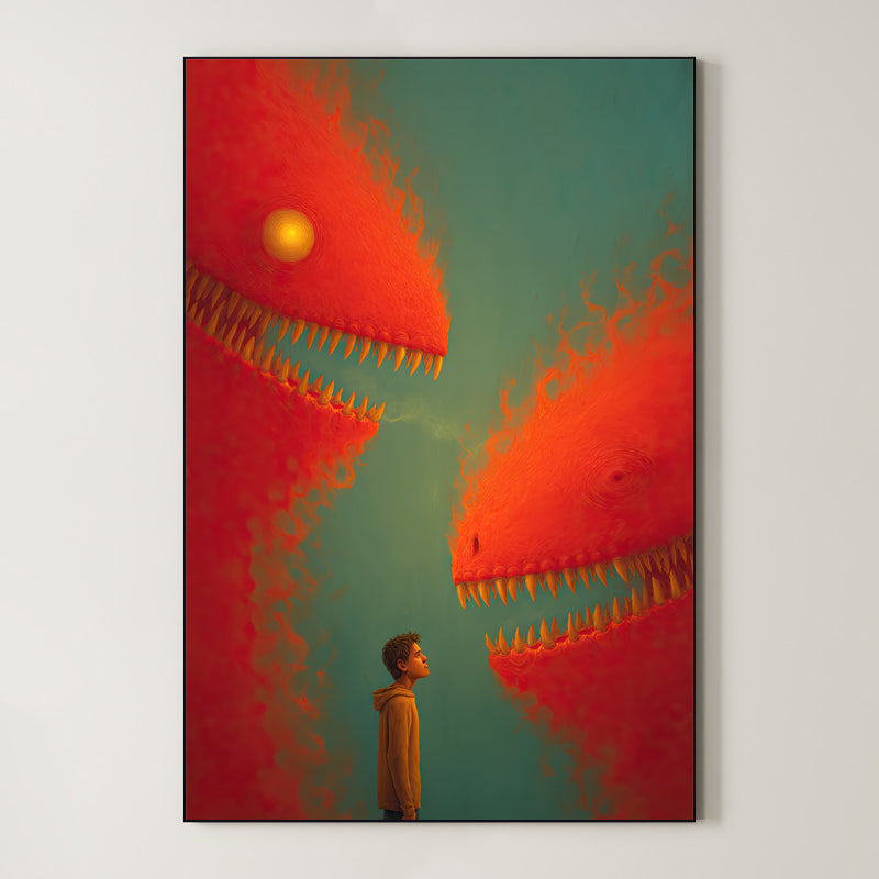 Whimsical Encounter – Surreal Whimsical Wall Art 003 Main image