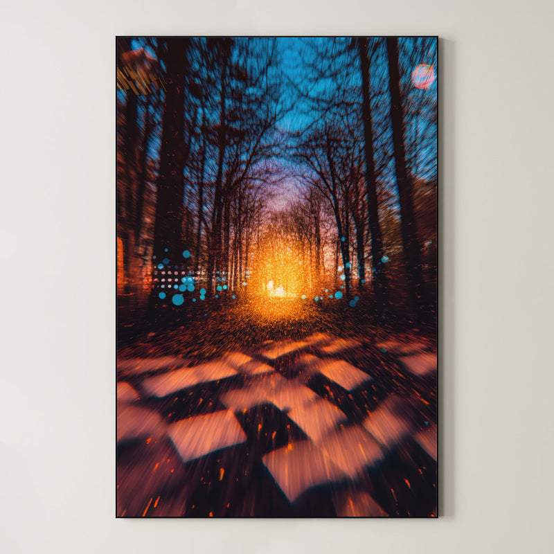 Forest Abstract – Surreal Woodland Dreamscape Wall Art 317