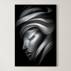 Shadow Grace – Surreal Wabi Sabi Portrait Wall Art 518