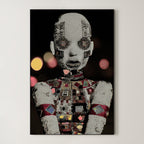 Surreal Embellished Figure – Surreal Figurative Wall Art 004