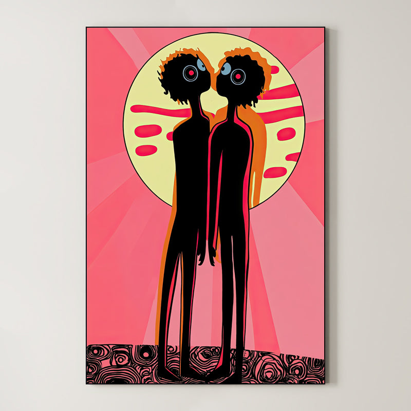 Psychedelic Pop Art – Surreal Neon Color Burst Wall Art 239