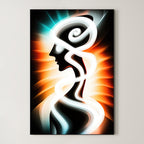 Woven Light – Surreal Graphic Spiritual Wall Art 509