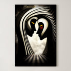 Eternal Echo – Surreal Dreamlike Silhouette Wall Art 526