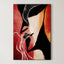 Crimson Echo – Surreal Abstract Crimson Silhouette Wall Art 483