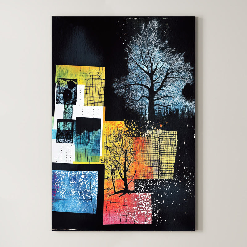 Mixed Media Nature – Surreal Botanical Collage Wall Art 272
