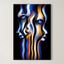 Divergent Vision – Surreal Blue Orange Portrait Wall Art 528