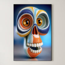 Ceramic Art Skull 409