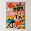 Sunset Cocktails – Surreal Tropical Graphic Couple Wall Art 458