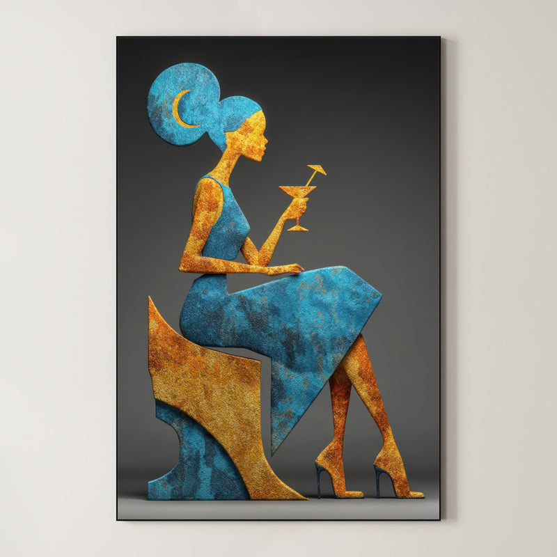 Evening Reverie – Surreal Elegant Silhouette Wall Art 536 Main image