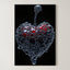 Liquid Heart – Surreal Dark Organic Abstract Wall Art 285