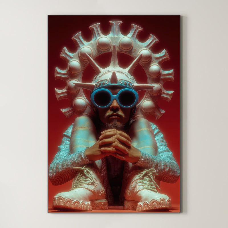 Contemporary Radiant Profile – Surreal Luminous Wall Art 053 Main image