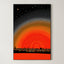 Red Rising City – Surreal Pointillist Night Cityscape Wall Art 436