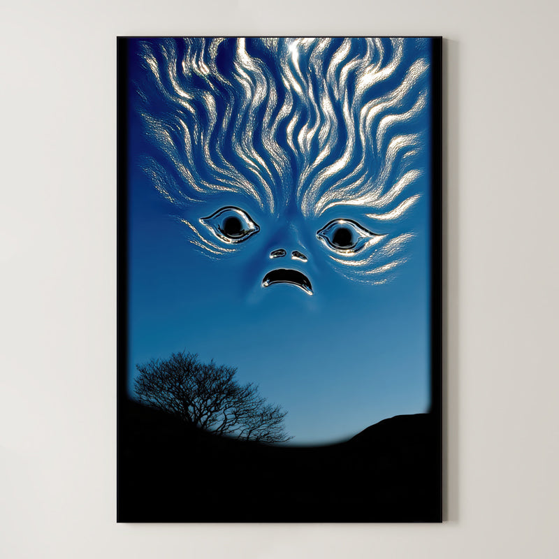 Storm Thoughts – Surreal Chrome Landscape Wall Art 582 Main image