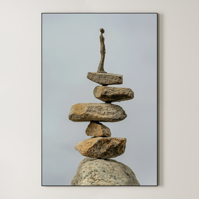 Figure and Stone Art – Surreal Sculptural Wall Art 099 Main image