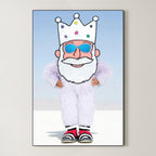 Contemporary Plush King – Surreal Regal Wall Art 017