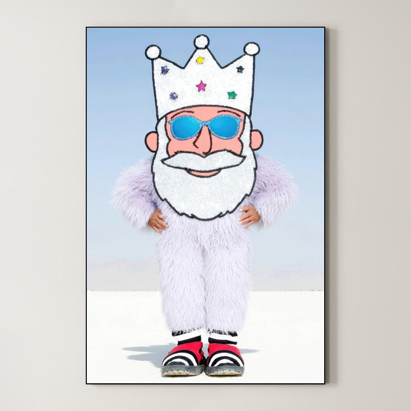 Contemporary Plush King – Surreal Regal Wall Art 017