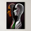 Synchronized Soul – Surreal Bronze Dual Portrait Wall Art 529