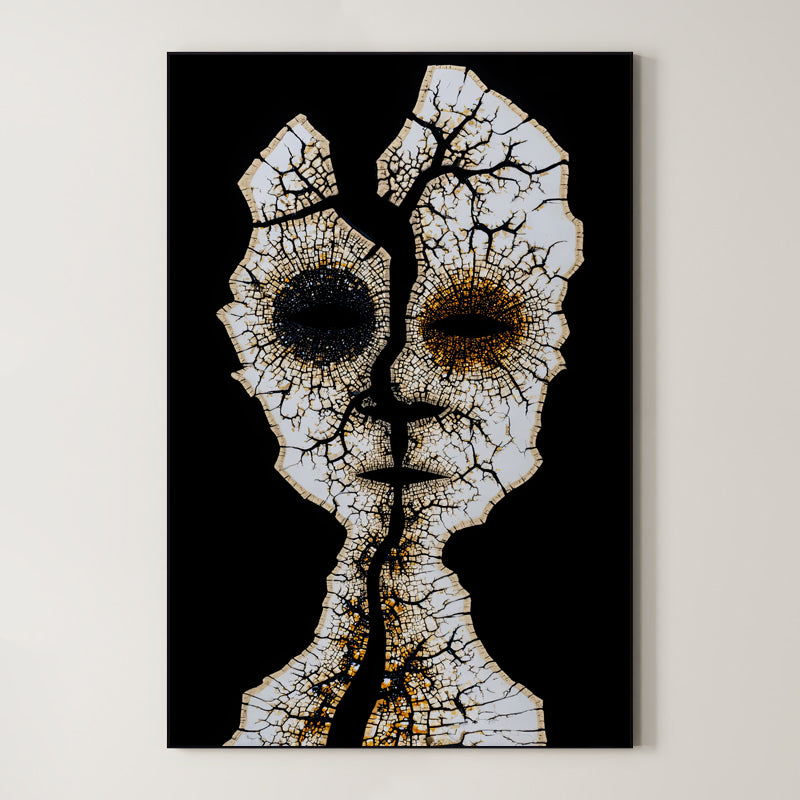 Fractured Soul – Surreal Divided Identity Wall Art 537 Main image