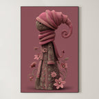 Contemporary Whimsical Portrait – Surreal Playful Figure Wall Art 210