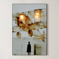 Wire Sculpture Biplane 375