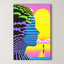 Retro Graphic Portrait – Surreal Bold Pop Graphic Wall Art 202