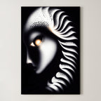 Amber Gaze – Surreal Contemporary Portrait Wall Art 510