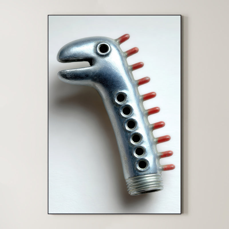 Abstract Mechanical Form – Surreal Steampunk Wall Art 498 Main image