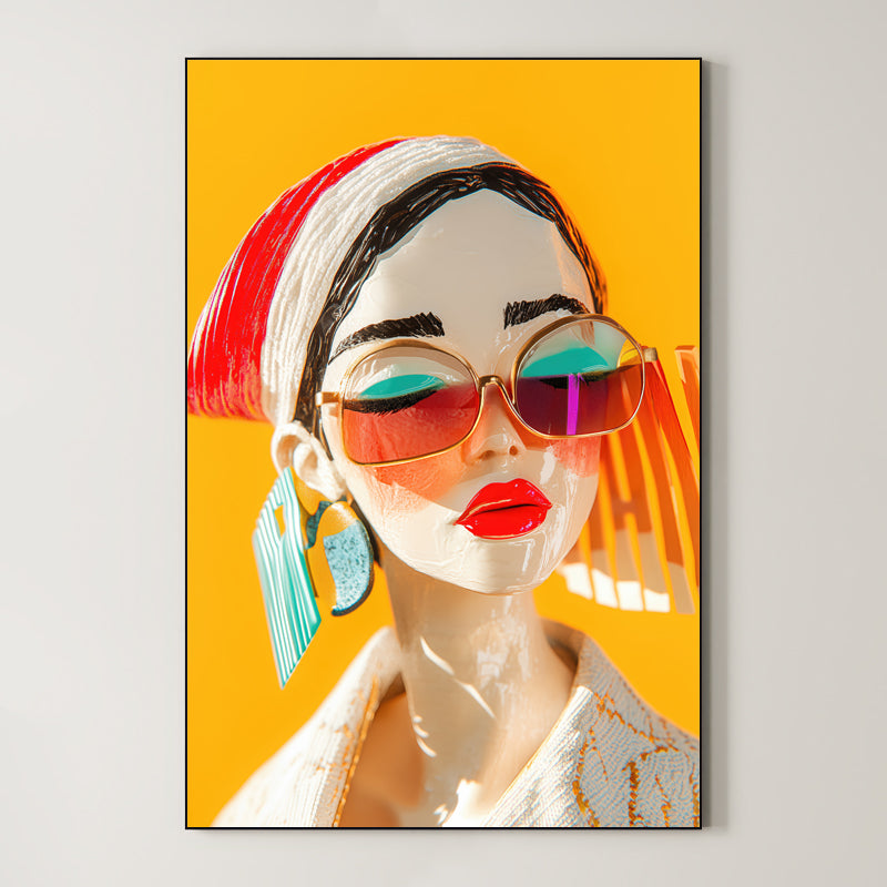 High Contrast Portrait – Surreal Bold Wall Art 495