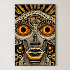 Tribal Face Illustration – Surreal Tribal Wall Art 088
