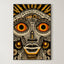 Tribal Face Illustration – Surreal Tribal Wall Art 088
