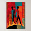 Modern Abstract Silhouettes – Surreal Figure Study Wall Art 242