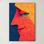 Spiral Gaze – Surreal Hypnotic Swirl Wall Art 571