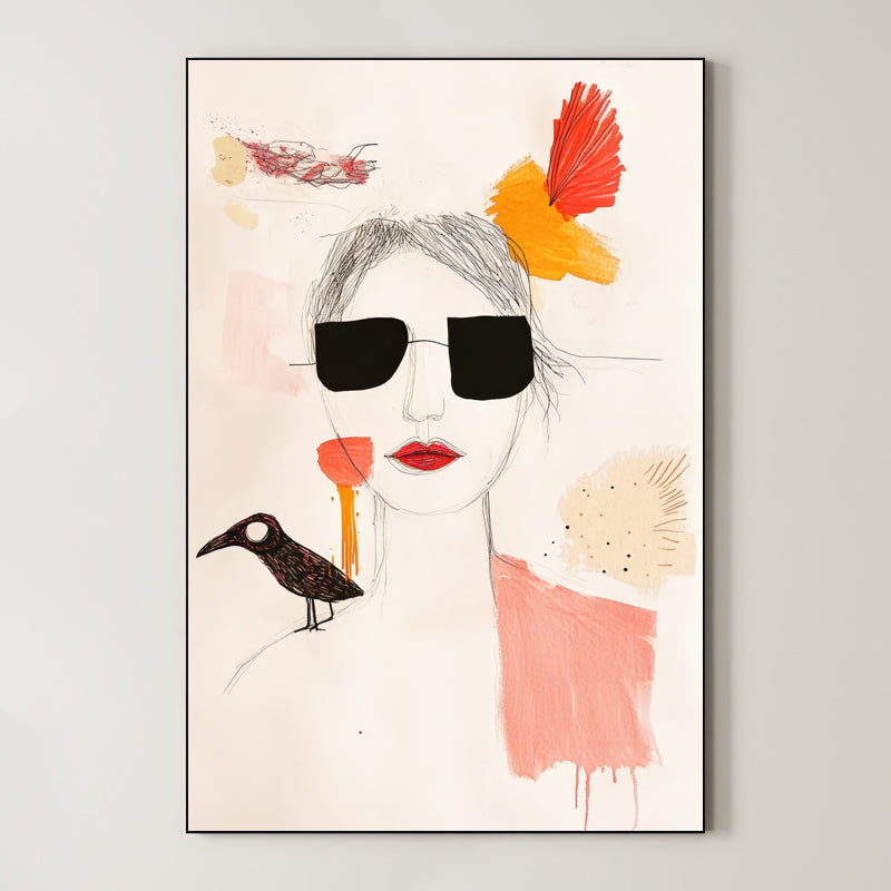 Minimalist Portrait – Surreal Clean Figure Wall Art 363 Main image