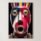 Painted Totem – Surreal Folk Craft Totem Wall Art 442