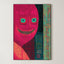 Vibrant Crosshatch – Surreal Graphic Line Portrait Wall Art 371