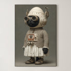The Midnight Aviator – Surreal Steampunk Cat Portrait Wall Art 196