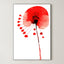 Red Poppy – Surreal Botanical Graphic Wall Art 477