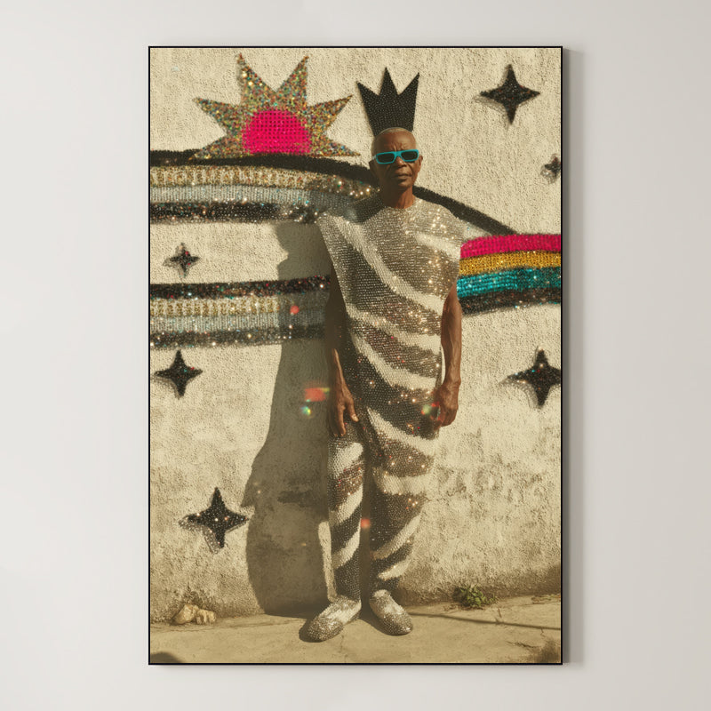 Contemporary Glam Portrait – Surreal Glamour Wall Art 083 Main image