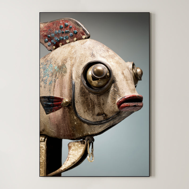 Rustic Fish – Surreal Weathered Marine Wall Art 365