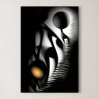Spherical Harmony – Surreal Minimalist Geometric Wall Art 530