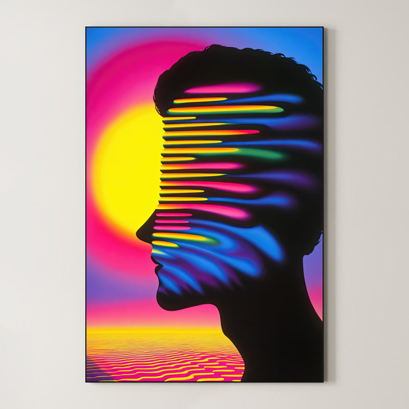 Psychedelic Pop Portrait – Surreal Vivid Color Wall Art 204 Main image
