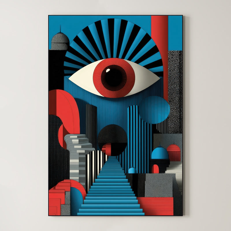 Minimalist Surreal City – Surreal Urban Wall Art 056 Main image