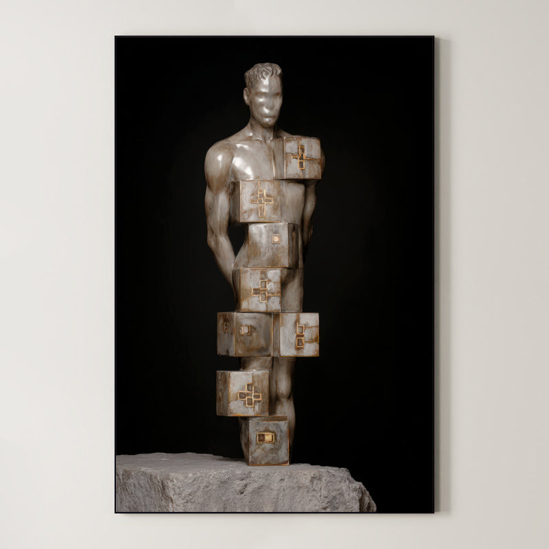 Modern Sculptural Figure – Surreal Sculptural Wall Art 152 Main image