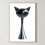 Modern Abstract Cat – Surreal Animal Wall Art 084