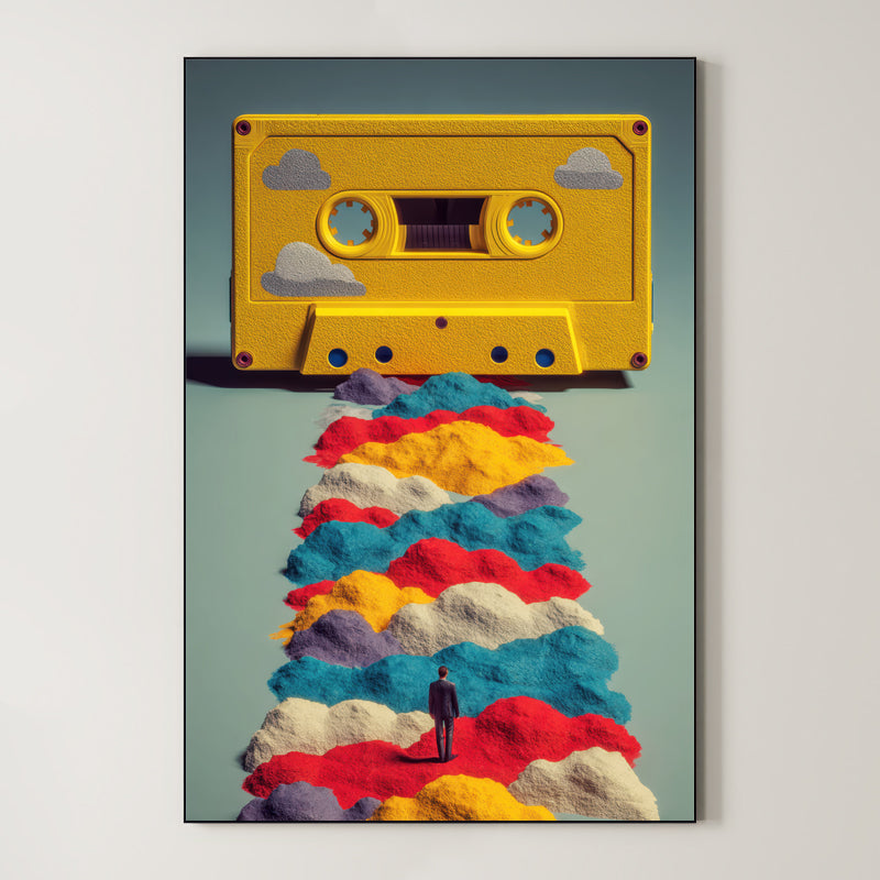 Color Rewind – Surreal Nostalgia Cassette Wall Art 433 Main image