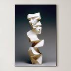 Broken Column – Surreal Minimalist Sculpture Wall Art 423