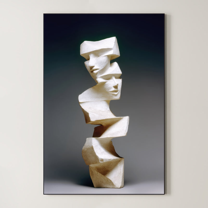 Broken Column – Surreal Minimalist Sculpture Wall Art 423