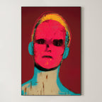 Neon Gaze – Surreal Psychedelic Pop Portrait Wall Art 176