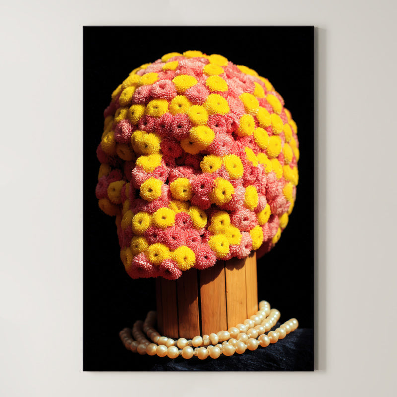 Floral Skull Art – Surreal Gothic Wall Art 079 Main image