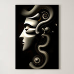 Mechanical Muse – Surreal Sculptural Portrait Wall Art 531
